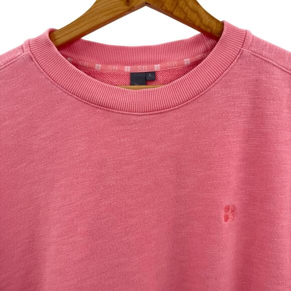 Sweaty Betty Essentials Crewneck Sweatshirt Boxy Soft Pink Size Large - Picture 2 of 8